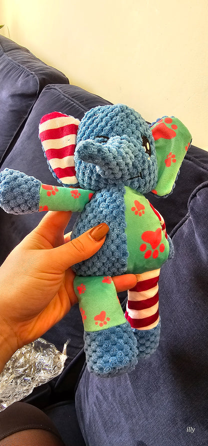 Elephant soft dog toy