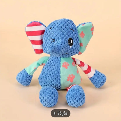 Elephant soft dog toy