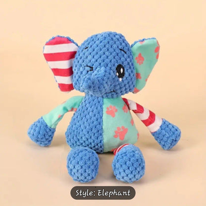 Elephant soft dog toy