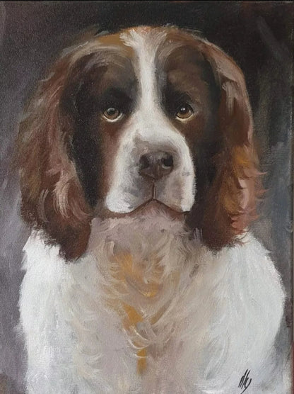 Painting of Cocker spaniel