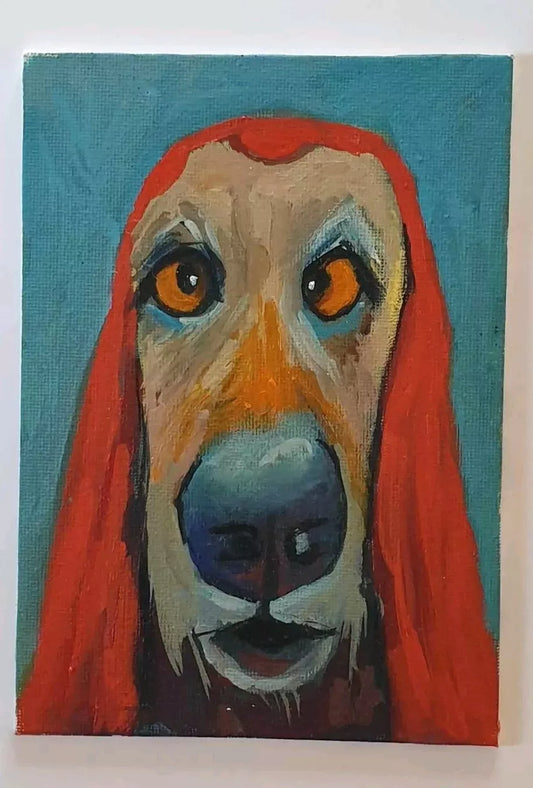 Hand painting of dog