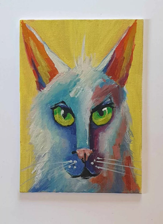 Hand painting of The cat