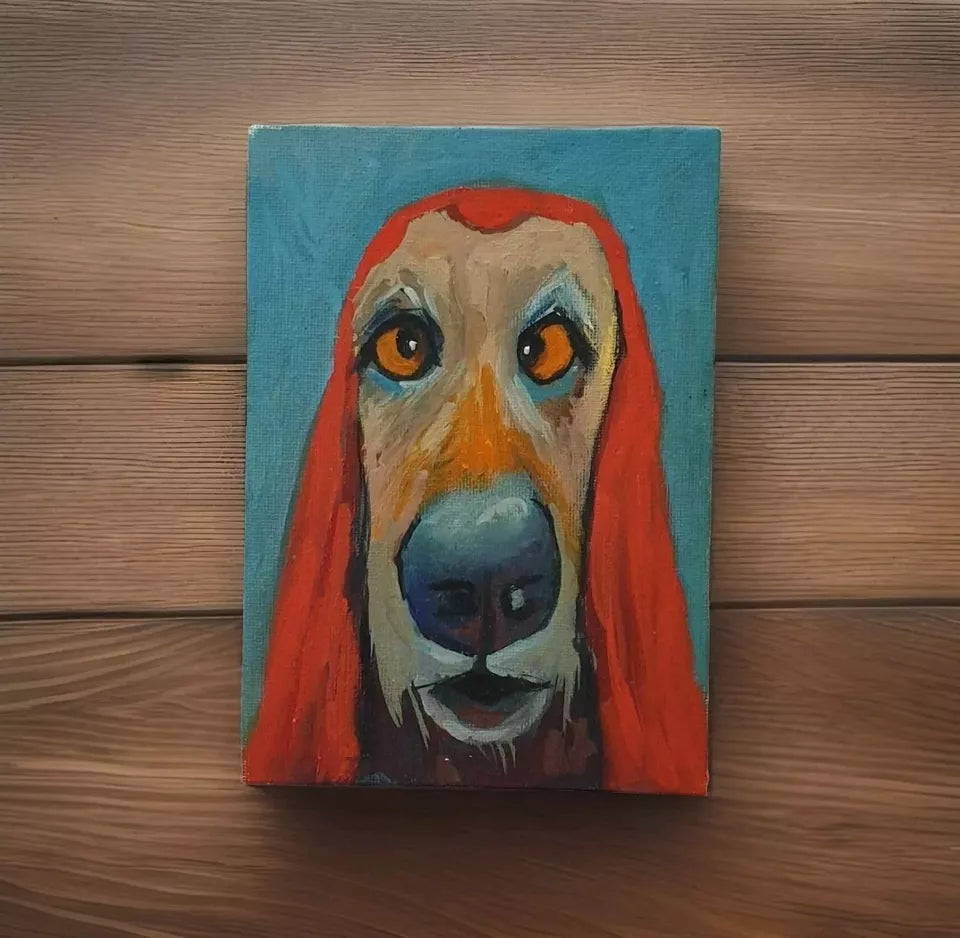 Hand painting of dog