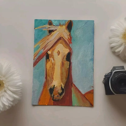 Hand painting of a horse