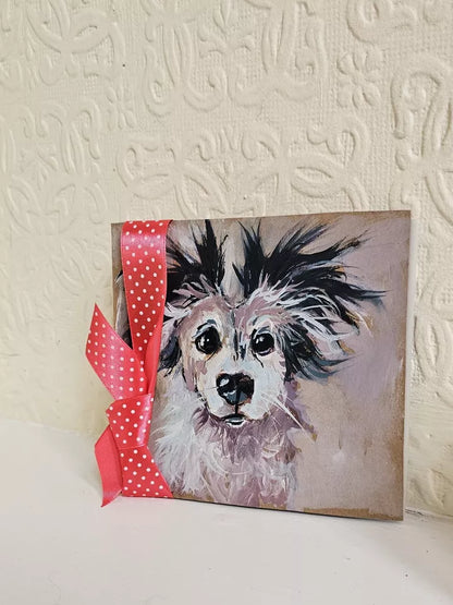 Handmade Hamper Birthday, Christmas Gift Box Socks, Gloves, greeting card, candle, dog